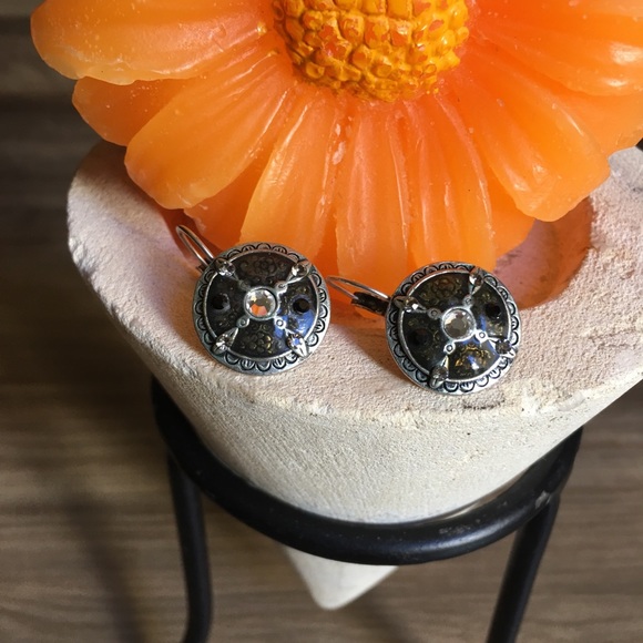 3 for 15! Vintage Silver Tone Crystal Earrings - Picture 2 of 8